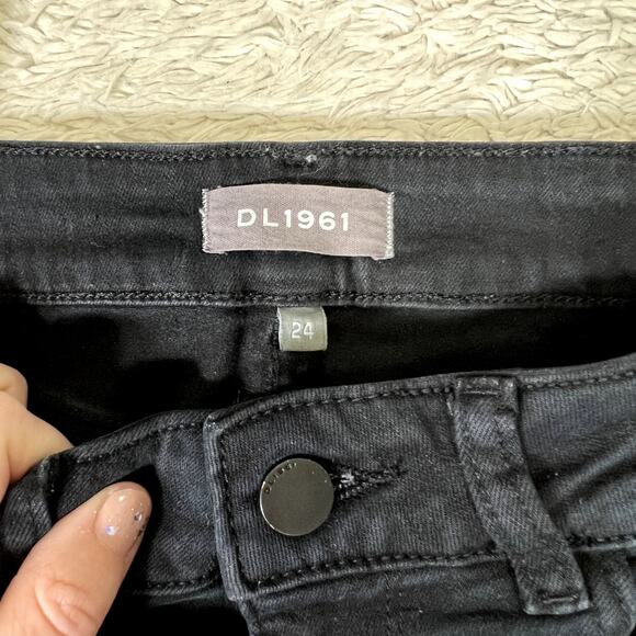 DL1961 Premium Denim Florence Crop Mid Rise Skinny Leg Denim Jean in Otis 24 - Picture 3 of 10